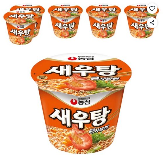 [쿠팡] 새우탕 큰사발면 115g, 6개