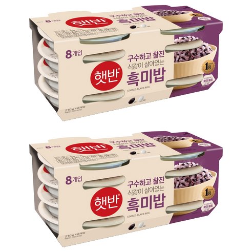 [쿠팡] 햇반 흑미밥 210g 16개