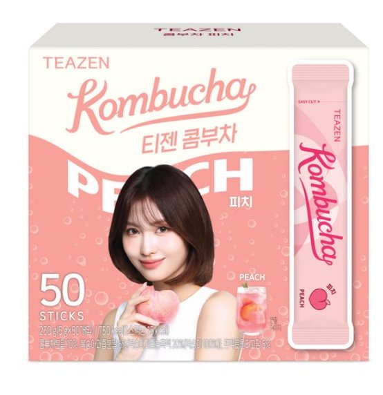 [쿠팡] 티젠 콤부차 피치 50개입