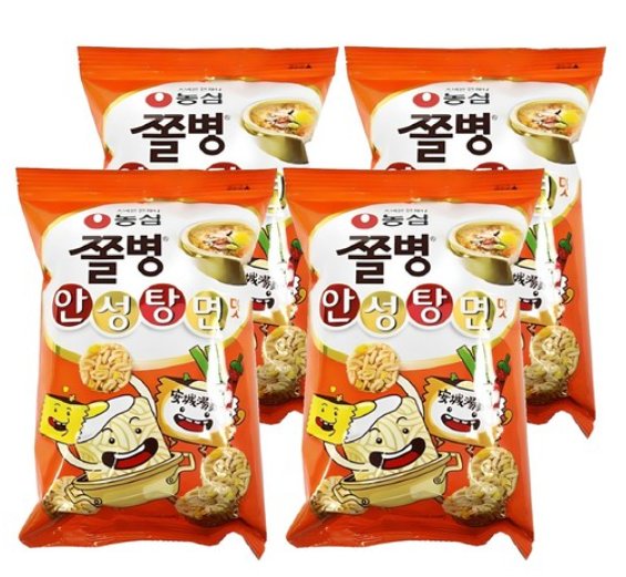 [쿠팡] 쫄병스낵 안성탕면맛, 77g, 4개