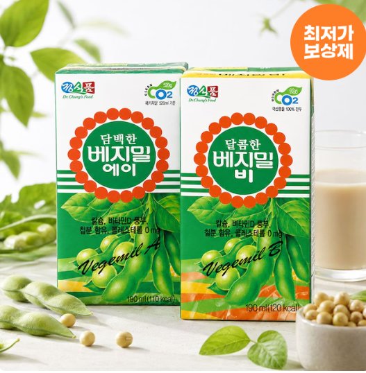 [오늘의집] 베지밀 달콤한 B 비 두유 190ml 48팩