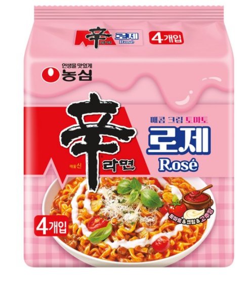 [쿠팡] 신라면 로제 134g, 4개