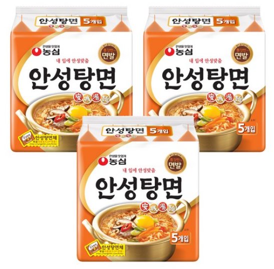 [쿠팡] 농심 안성탕면 125g, 15개