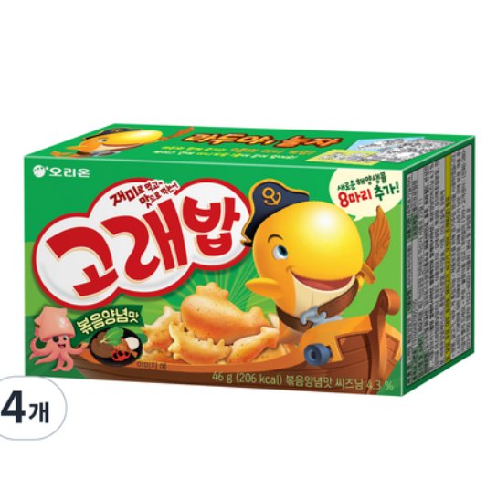 [쿠팡] 고래밥 볶음양념맛, 46g, 4개