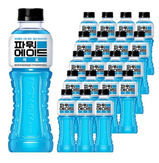 [쿠팡] 파워에이드 제로, 600ml, 20개
