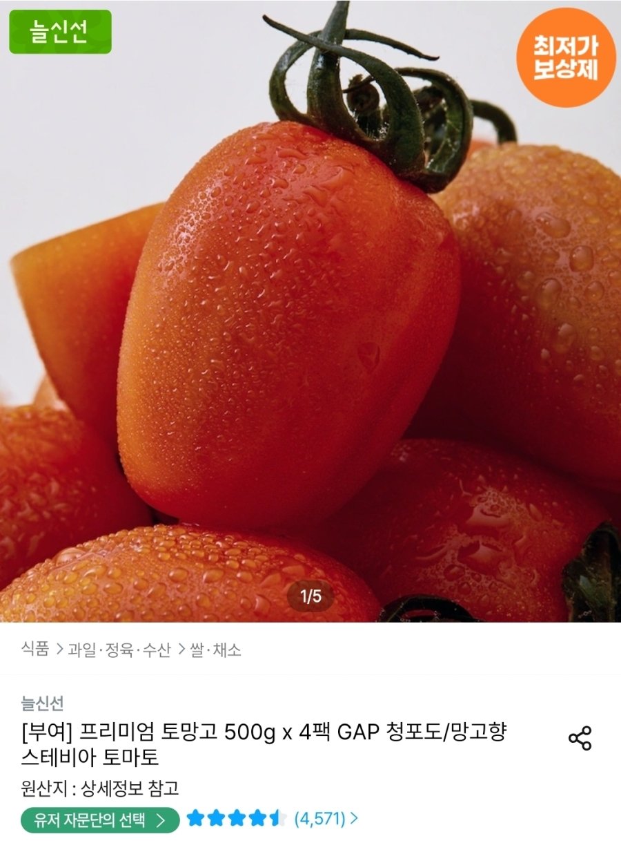 [오늘의집] 스테비아 토망고 500g 4팩
