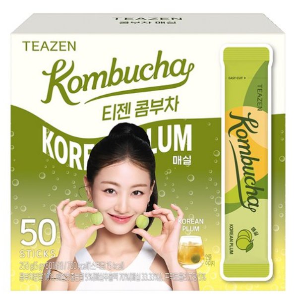 [쿠팡] 티젠 콤부차 매실 50개입